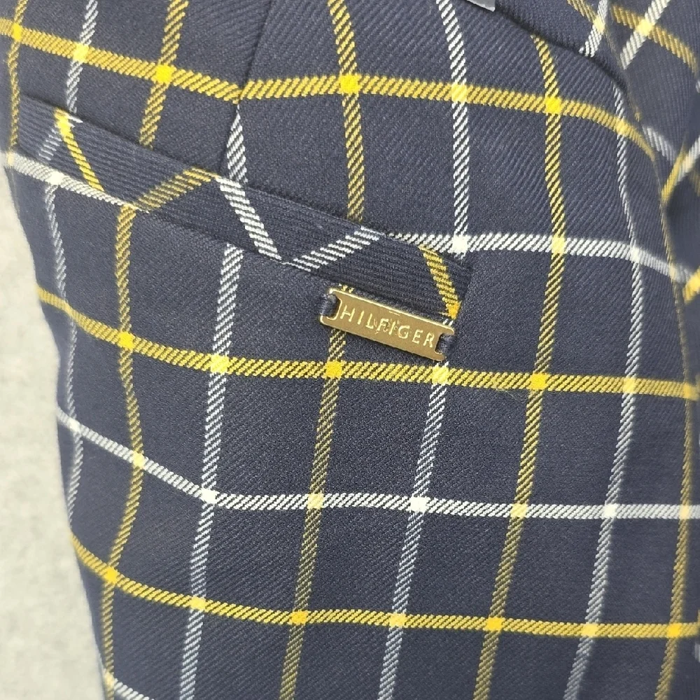 Tommy Hilfiger TH Flex Plaid Slim Fit Ankle Pants Size 2 NWT